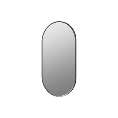 Sangha 800x400mm Oblong Mirror - Matt Black