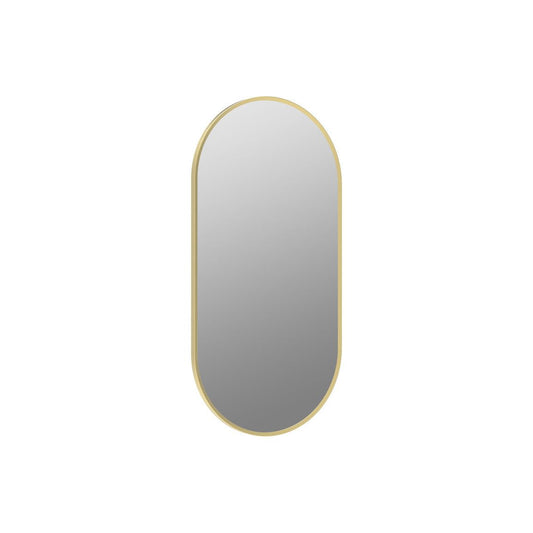Sangha 800x400mm Oblong Mirror - Brushed Brass