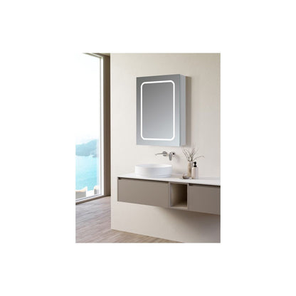 Rika 500mm 1 Door Front-Lit LED Mirror Cabinet