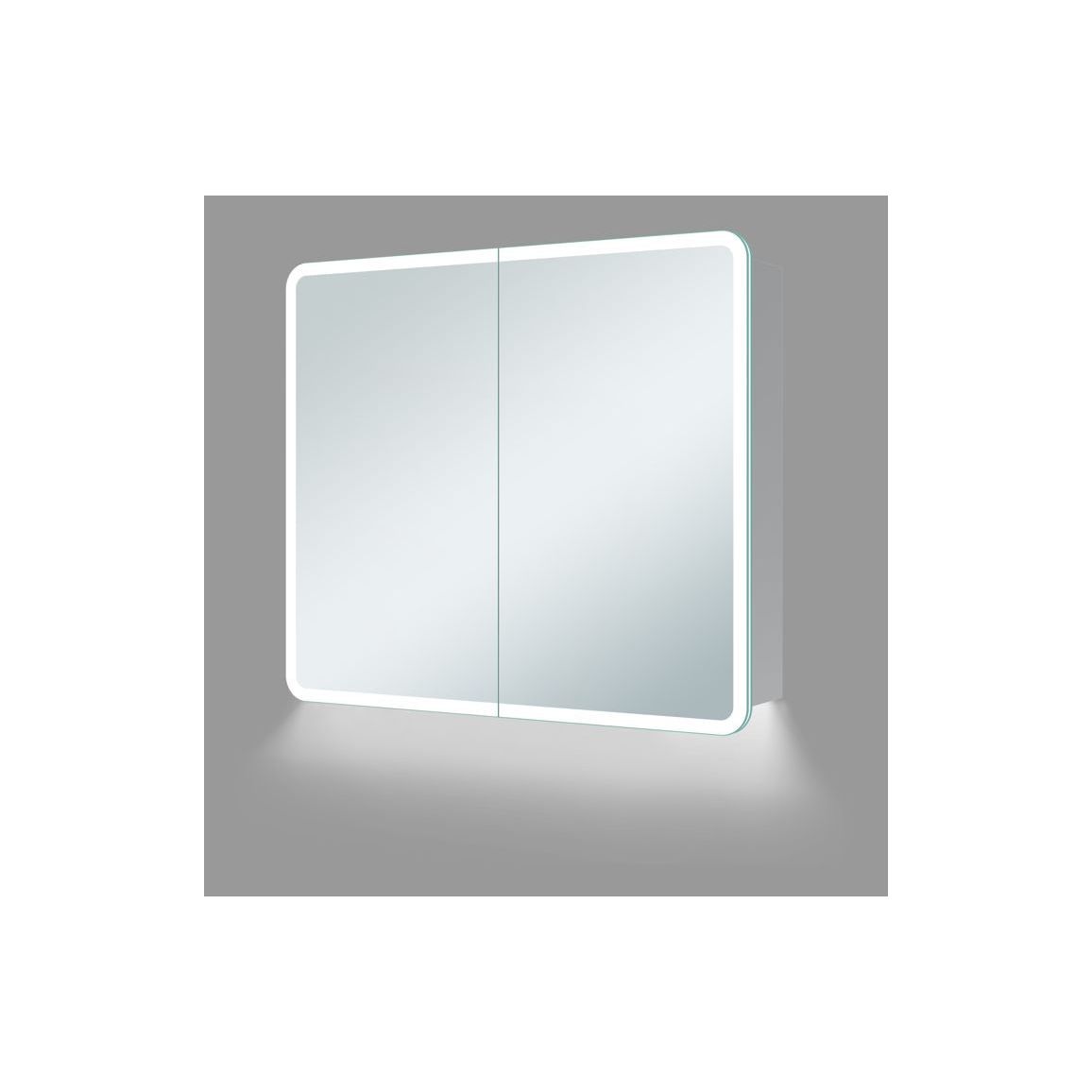 Akari 600mm 2 Door LED Mirrored Cabinet