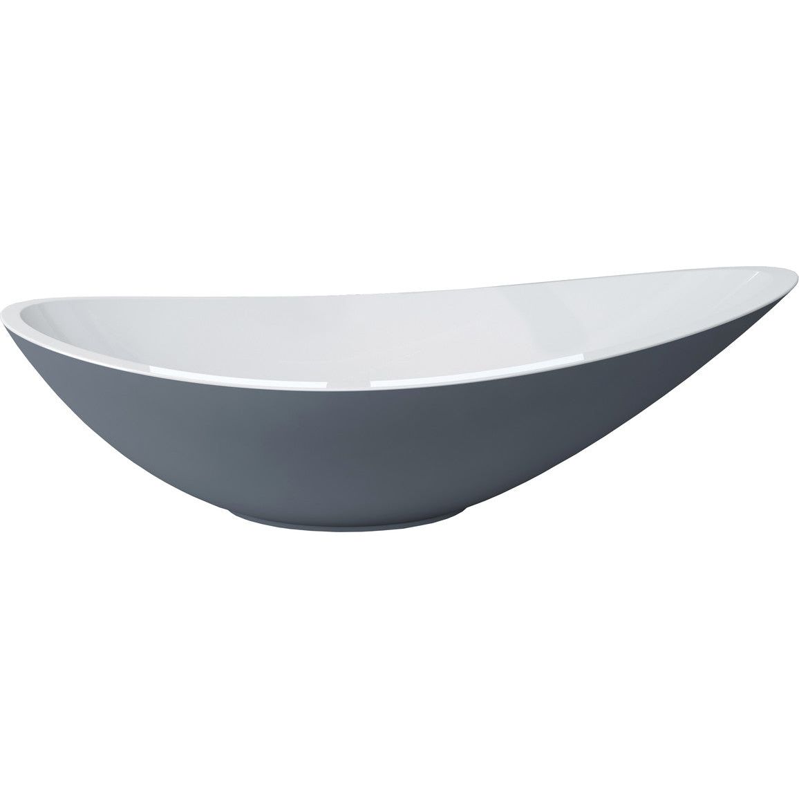 Nibo 564x323mm 0TH Resin Washbowl - Grey