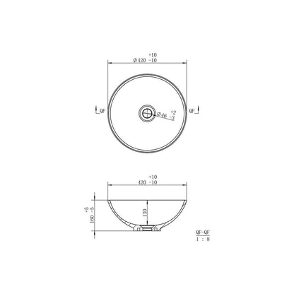 Creek 410mm Round Washbowl