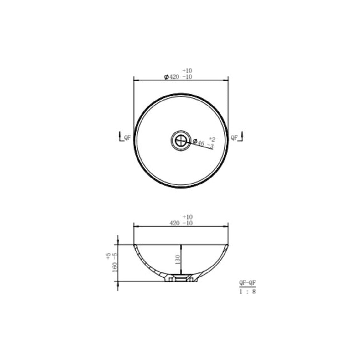 Creek 410mm Round Washbowl