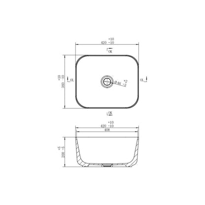 Ezira Deep 420mm Washbowl