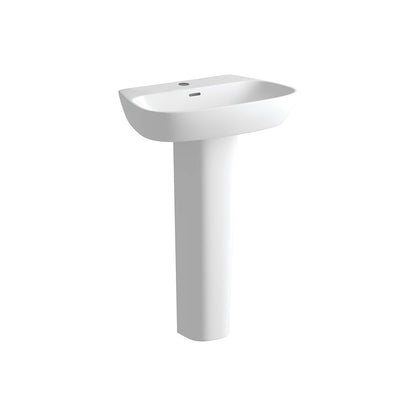 Lavabo Finima 600x400mm 1TH y pedestal completo