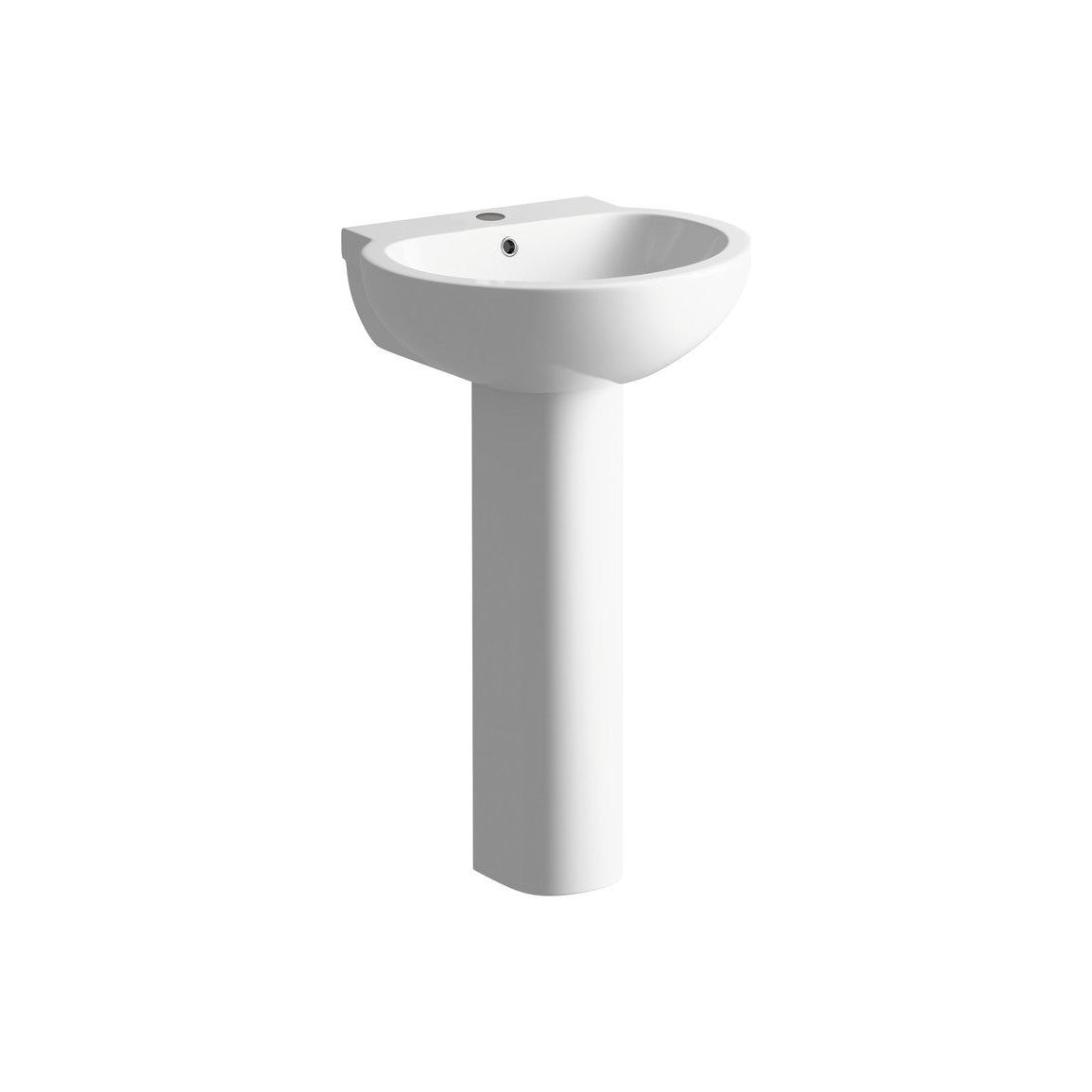 Lavabo Harley 535x490mm 1TH y pedestal completo