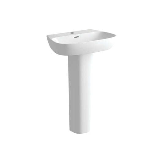 Henshaw 600x400mm 1º lavabo y pedestal completo