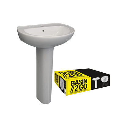 Pepple 573x460mm 2ème lavabo et socle complet