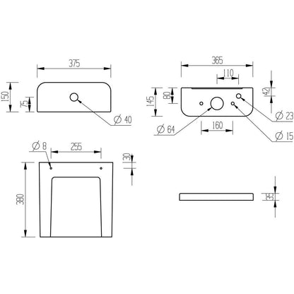 Henshaw Rimless Close Coupled Fully Shrouded Comfort Height WC & Soft Close Seat