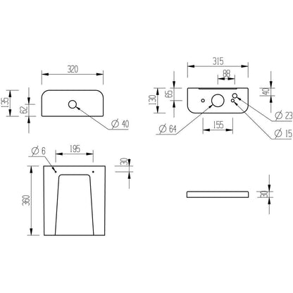 Opobo Close Coupled Open Back WC & Soft Close Seat