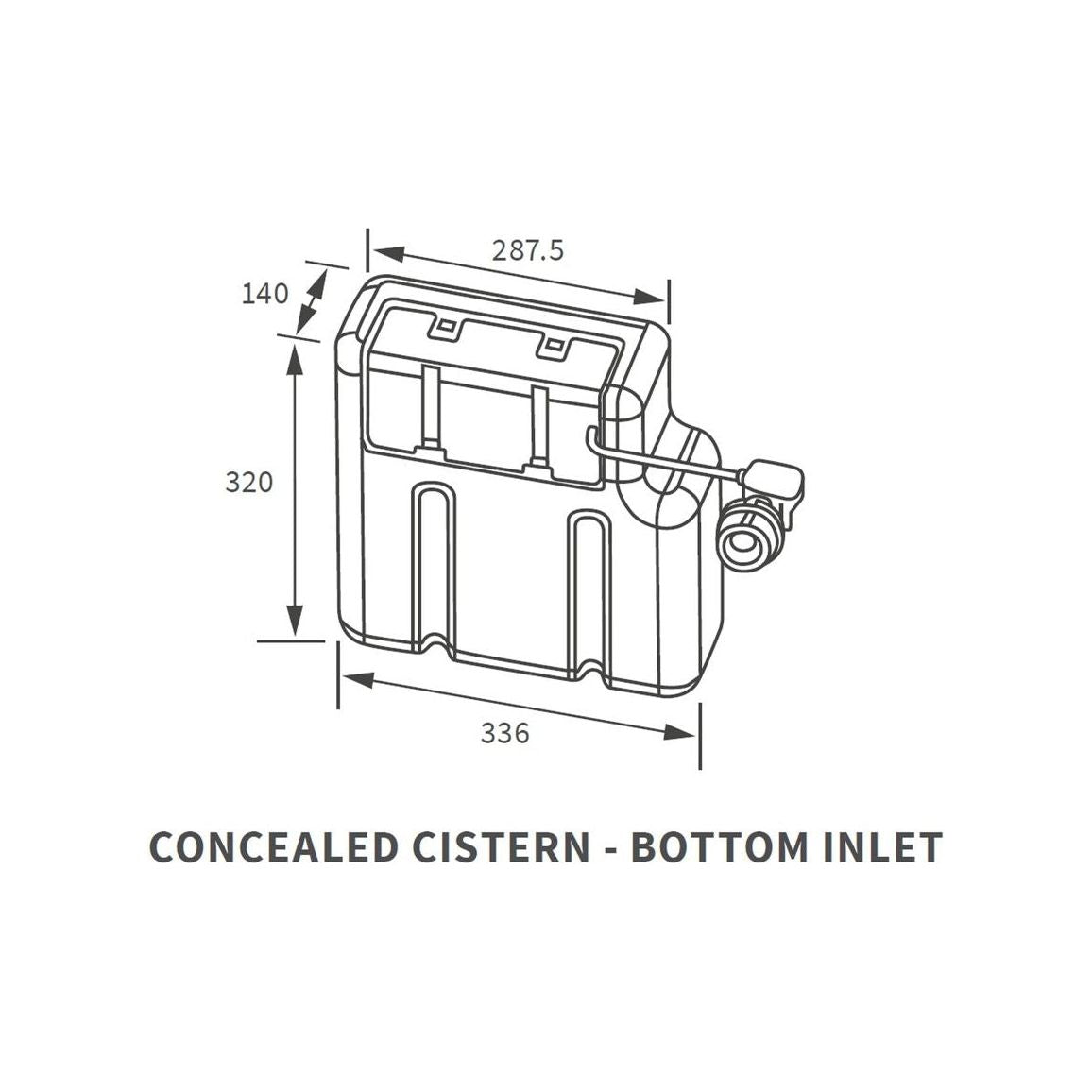 Concealed Cistern (Bottom Inlet)