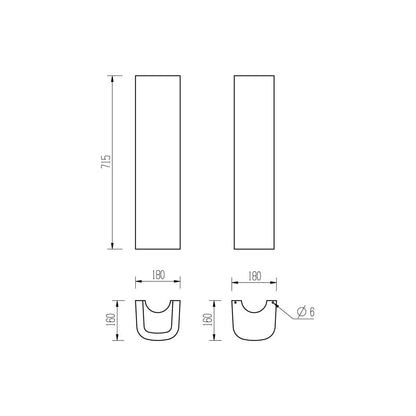 Opobo 450x400mm 1º lavabo y pedestal completo