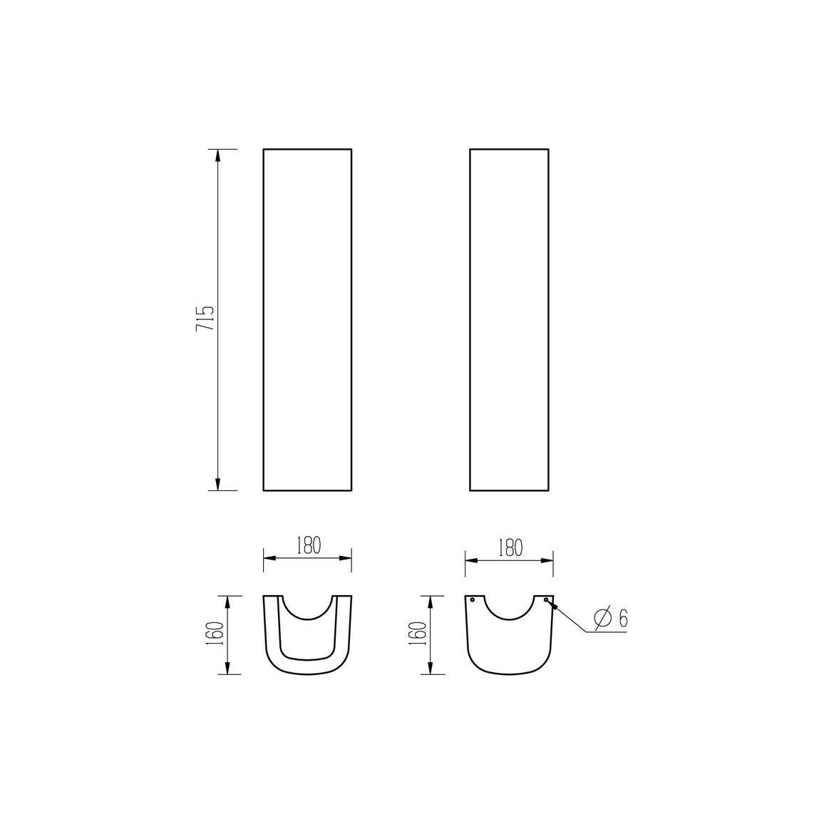 Banham 555x430mm 1TH Basin & Full Pedestal