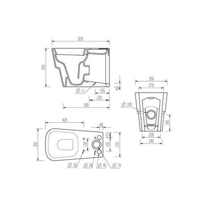 Finima Close Coupled WC & Soft Close Seat