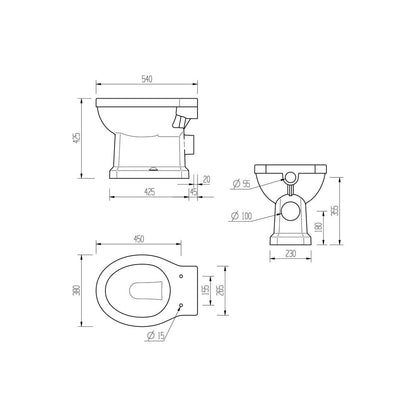 Bonny High Level WC & Soft Close Seat