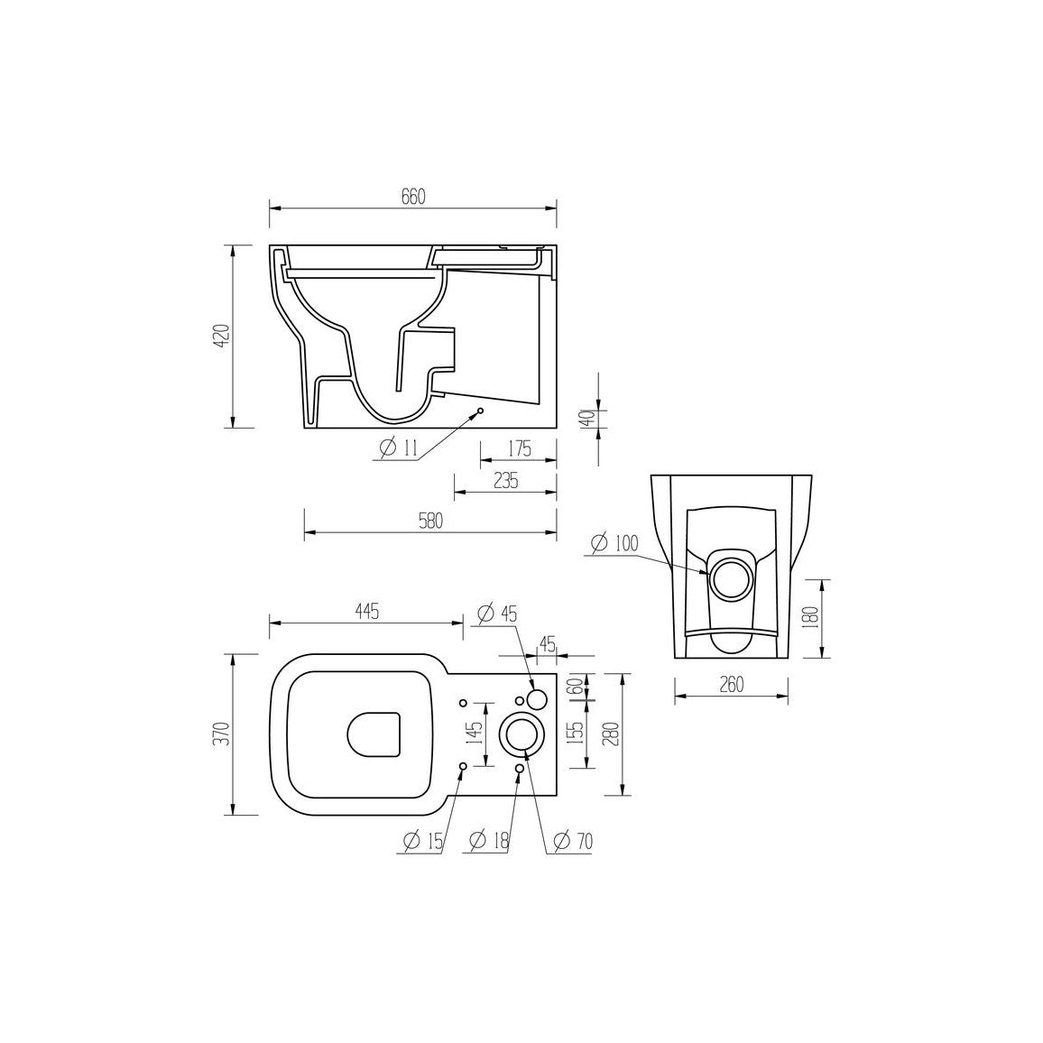 Banham Close Coupled Fully Shrouded WC & Soft Close Seat