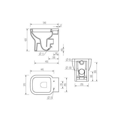 Banham Back To Wall WC & Soft Close Seat