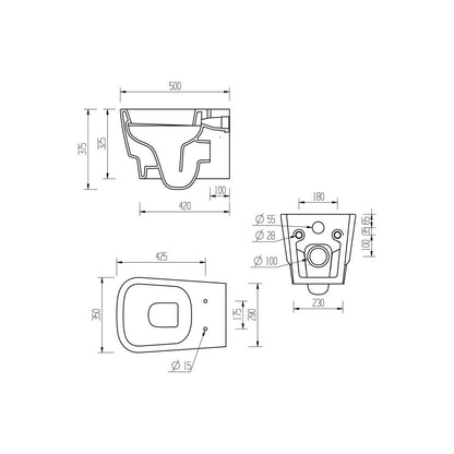 Finima Wall Hung WC & Soft Close Seat