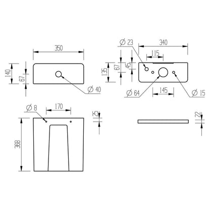 Henshaw Rimless Close Coupled Fully Shrouded Short Projection WC & Soft Close Seat