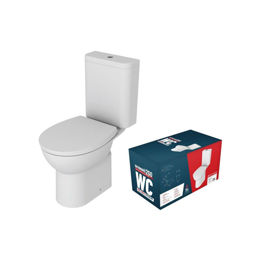 Pepple Close Coupled Rimless WC & Soft Close Seat