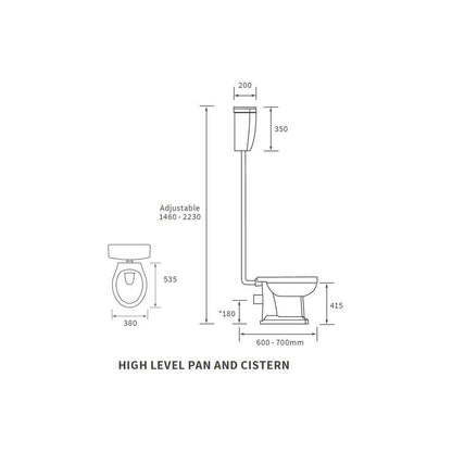 Bonny High Level WC & Soft Close Seat