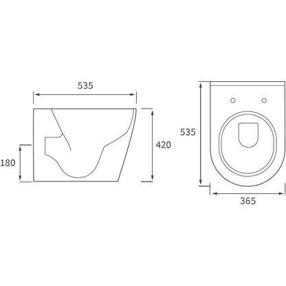 Banham Back To Wall WC & Soft Close Seat