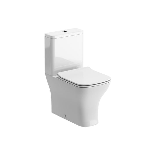 Awka Projection courte WC à couplage étroit entièrement enveloppé et siège fin à fermeture douce