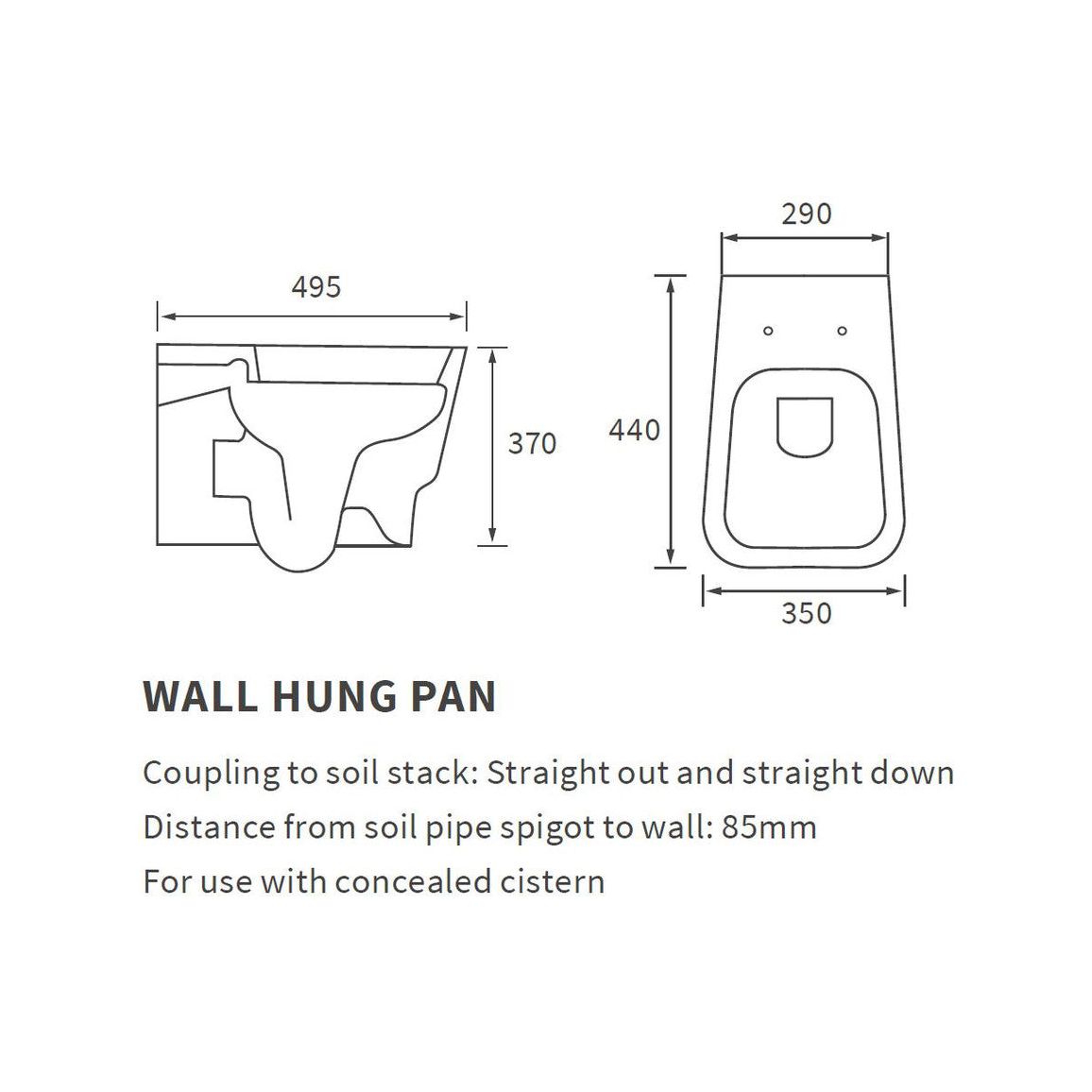 Finima Wall Hung WC & Soft Close Seat Weight