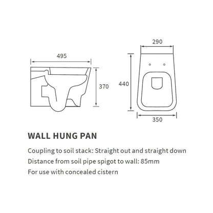 Finima Wall Hung WC & Soft Close Seat Weight