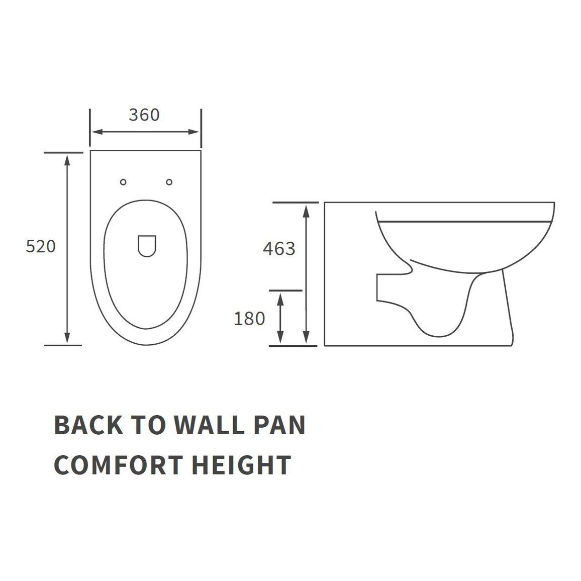 Floyer Back To Wall Comfort Height WC & Soft Close Seat