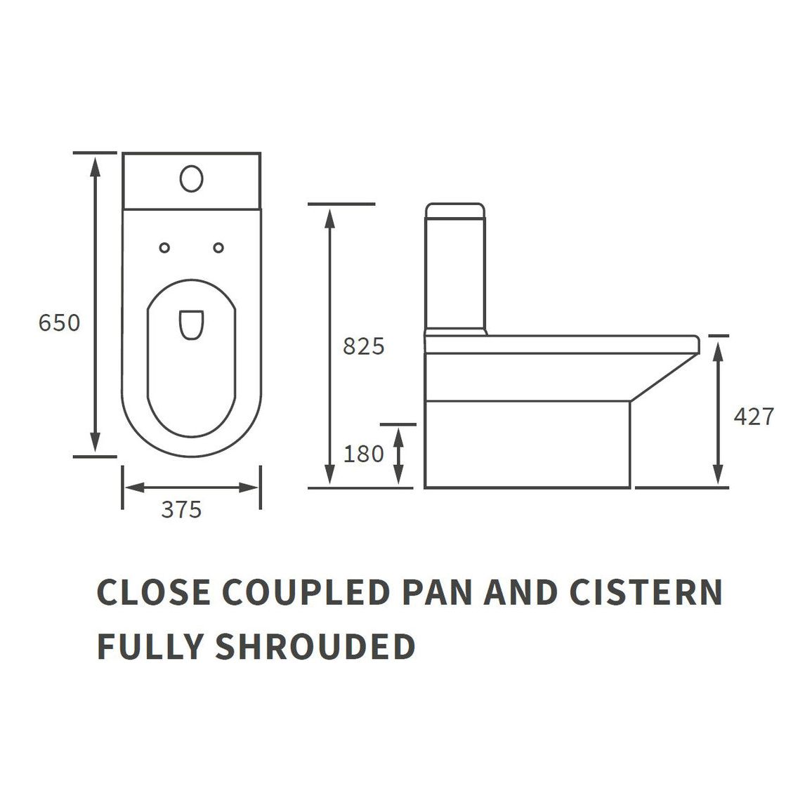 Floyer Close Coupled Fully Shrouded WC & Soft Close Seat