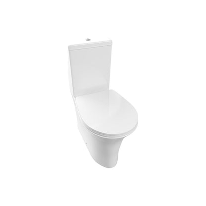 Abana Rimless Close Coupled Fully Shrouded WC & Soft Close Seat