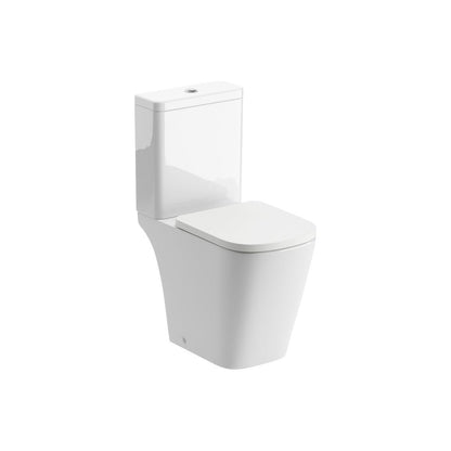 Henshaw Rimless Close Coupled Open Back Comfort Height WC & Soft Close Seat