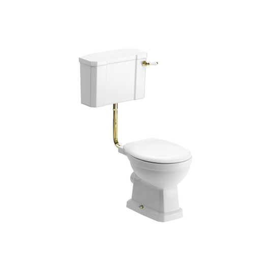 Bonny Low Level WC w/Brushed Brass Finish & Soft Close Seat