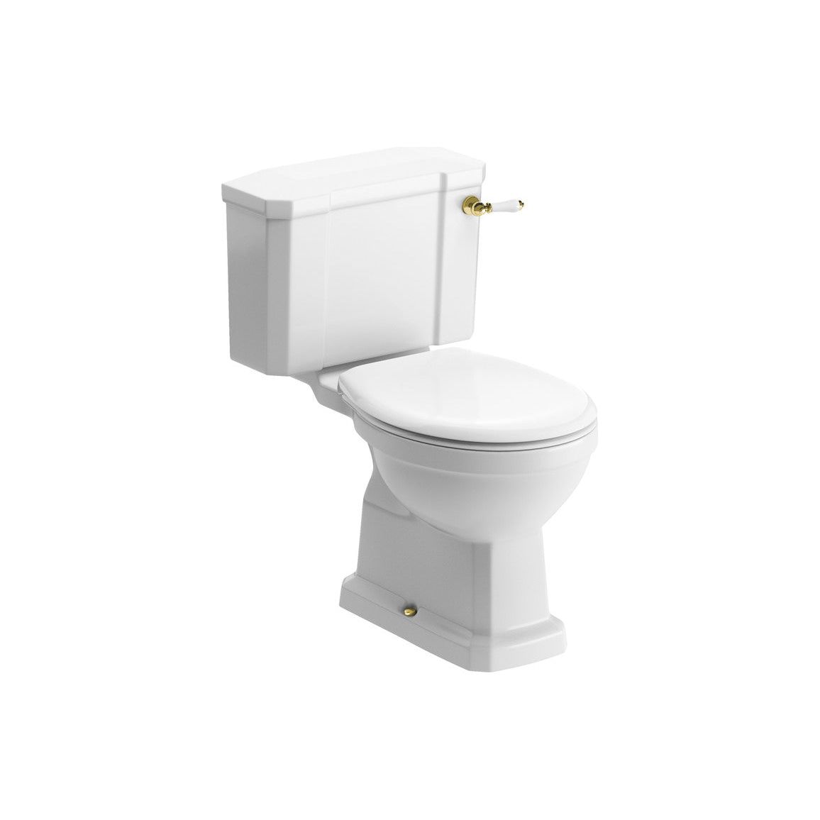 Bonny Close Coupled WC w/Brushed Brass Finish & Soft Close Seat