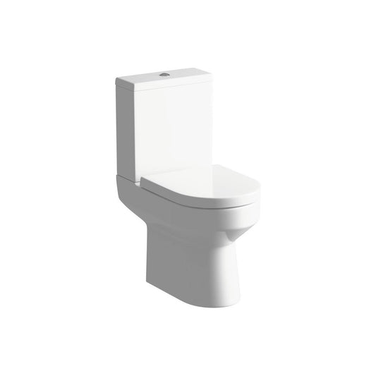 Floyer Close Coupled Open Back WC & Soft Close Seat