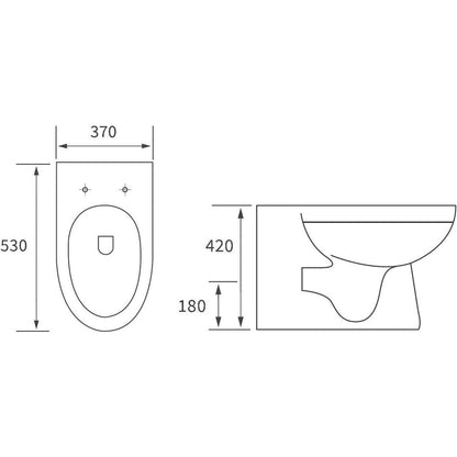 Floyer Back To Wall WC & Soft Close Seat