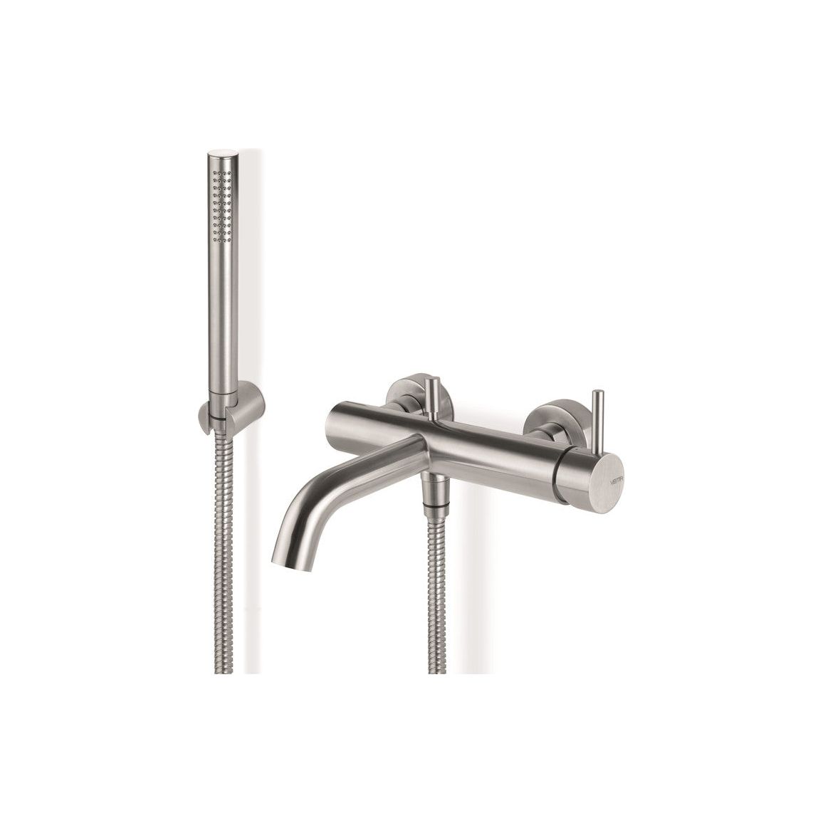 Vema Tiber Mezclador de Baño/Ducha de Pared - Inox/Acero