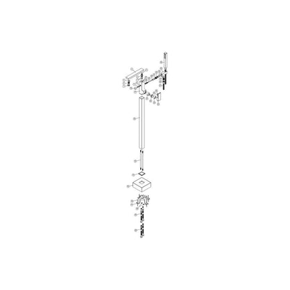 Willinghby Floor Standing Bath/Shower Mixer - Chrome