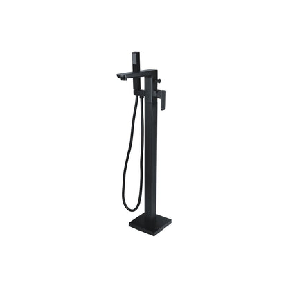 Fegge Floor Standing Bath/Shower Mixer - Matt Black