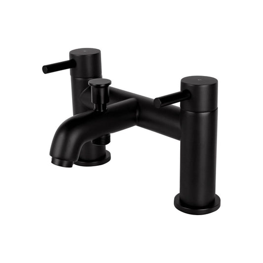 Vema Maira Deck Mounted Bath/Shower Mixer - Matt Black