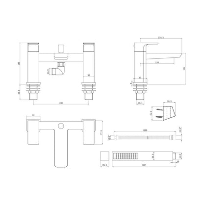 Fegge Bath/Shower Mixer - Chrome