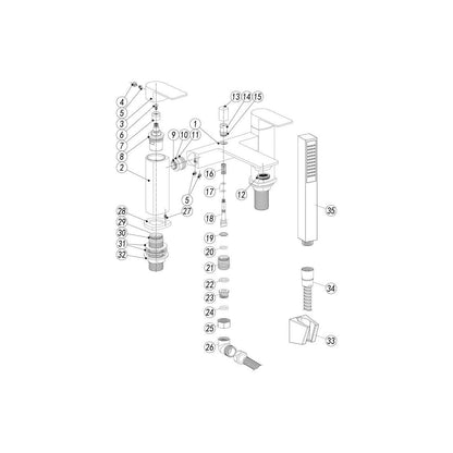 Moorehouse Bath/Shower Mixer - Chrome