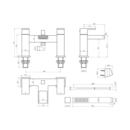 Allen Bath/Shower Mixer - Chrome