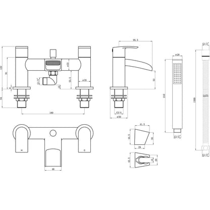 Erelu Bath/Shower Mixer - Chrome