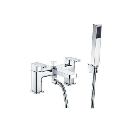 Mitigeur bain/douche Aggrey et support - Chrome