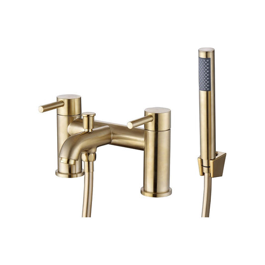 Berkley Bath/Shower Mixer & Bracket - Brushed Brass