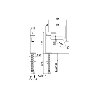 Vema Maira Basin Mixer - Chrome