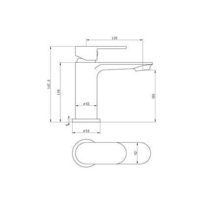 Amorka Basin Mixer - Chrome