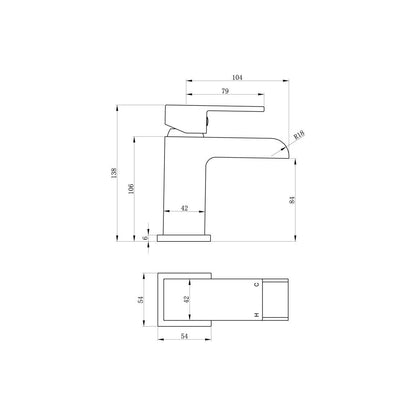 Allen Basin Mixer - Chrome